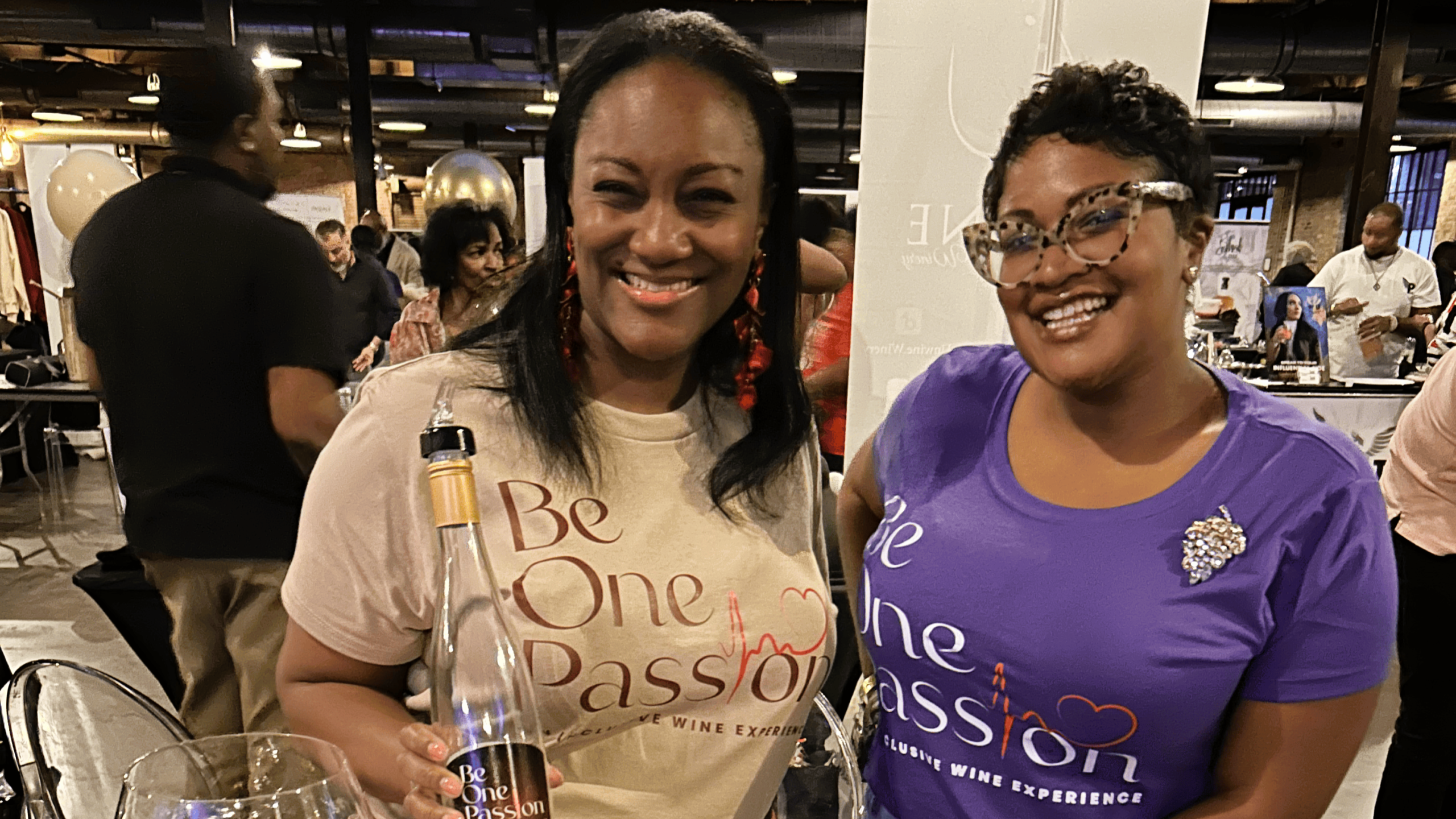 BeOnePassion CEO and team at an event